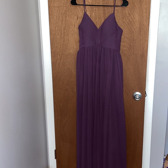 Azazie Plum Bridesmaid Dress - Picture 3 of 11